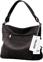 YALUXE Chic Leather Hobo & Crossbody Bags - Shoulder Bags by Handbags Specialist Headquarter | Available at Handbags Specialist Headquarter