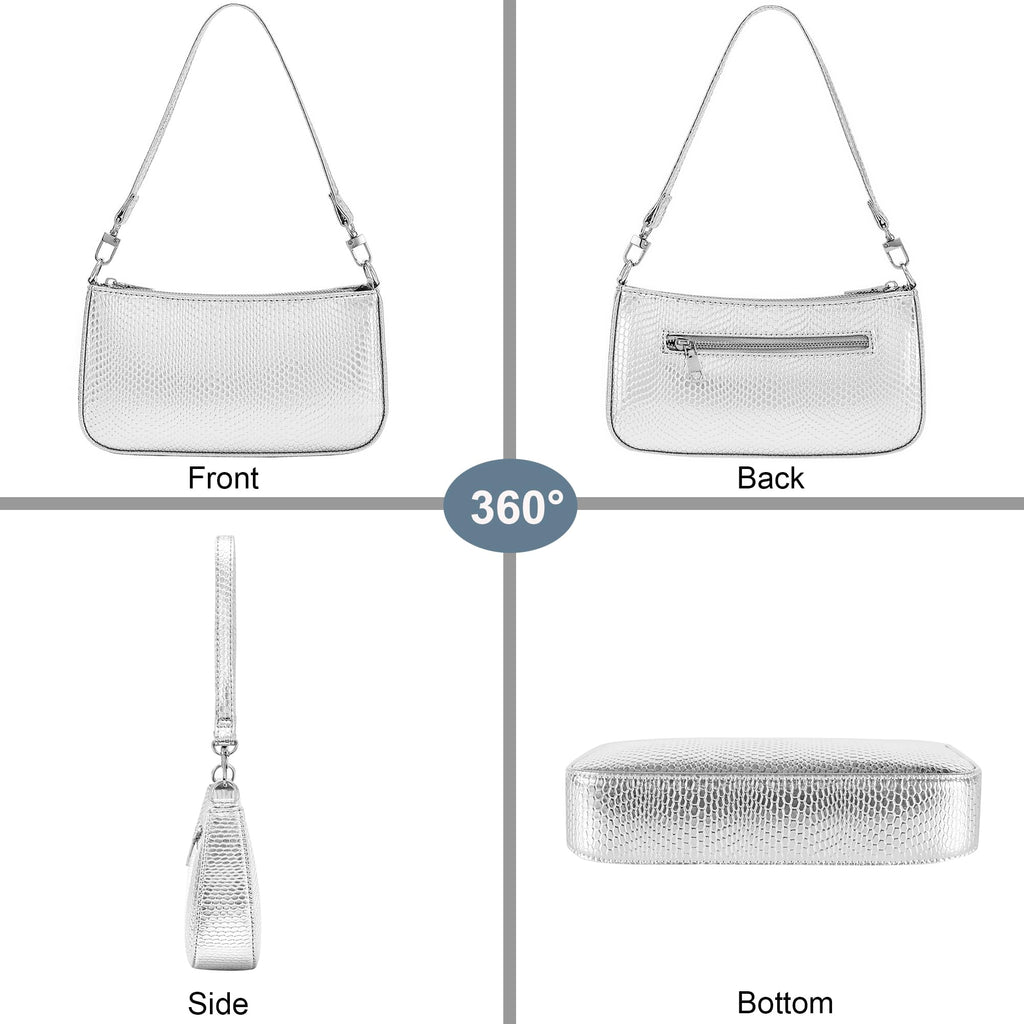 Retro Vegan Leather Shoulder Bag -  by Handbags Specialist Headquarter | Available at Handbags Specialist Headquarter