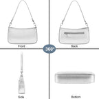 Retro Vegan Leather Shoulder Bag -  by Handbags Specialist Headquarter | Available at Handbags Specialist Headquarter