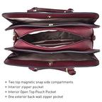 Women’s 2pc Tote & Wallet Handbag Set with 3 Compartments