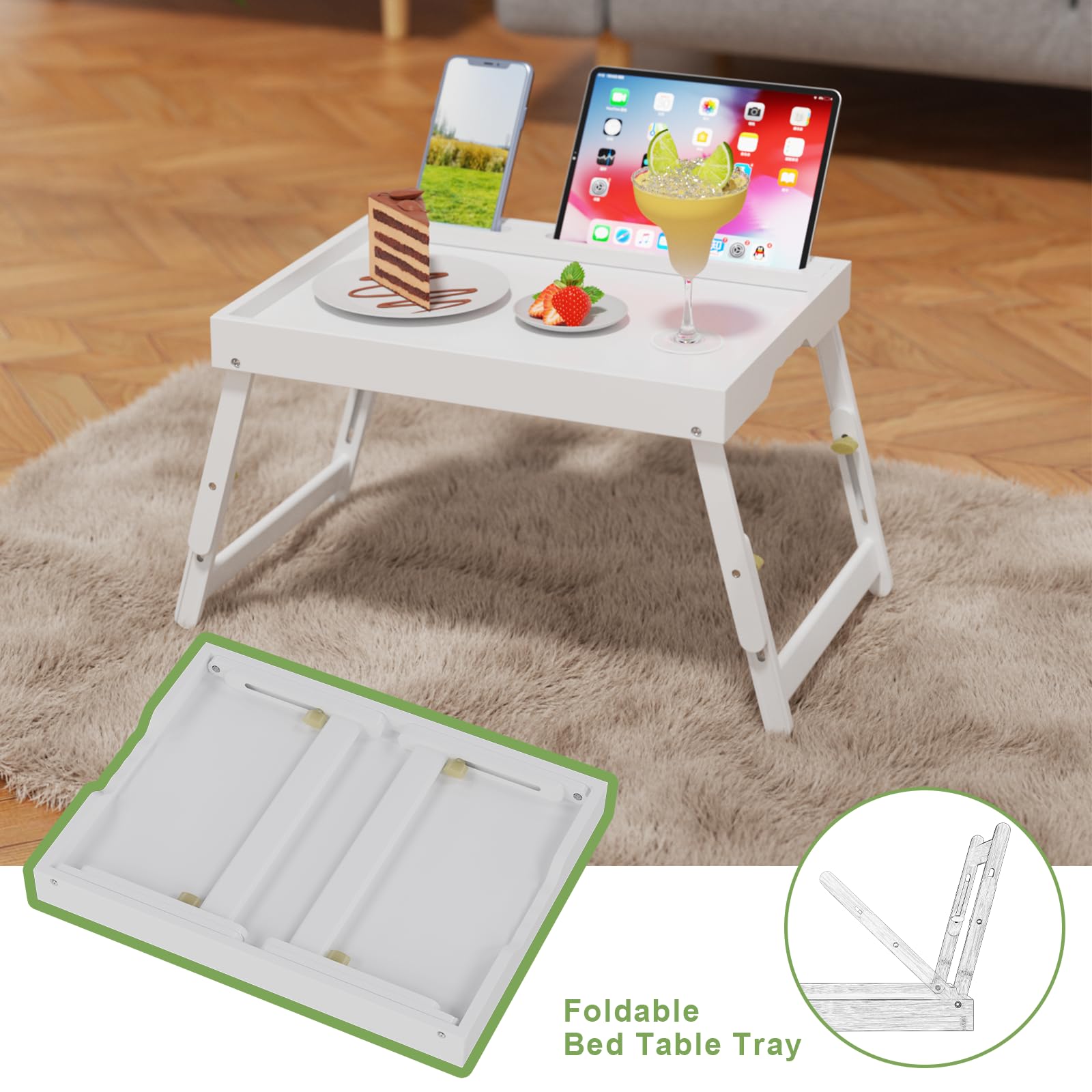 Artmeer Bamboo Foldable Bed & Laptop Tray - 2 Pack - Decor by Handbags Specialist Headquarter | Available at Handbags Specialist Headquarter