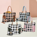 MKF Collection Vegan Leather Tote & Wallet Set