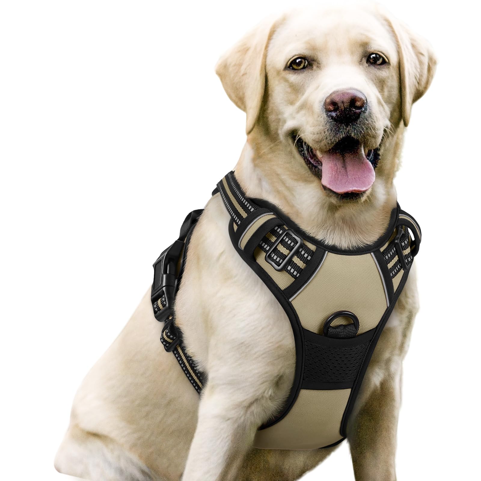 PawGuard No-Pull Reflective Dog Harness - Large Black -  by Handbags Specialist Headquarter | Available at Handbags Specialist Headquarter