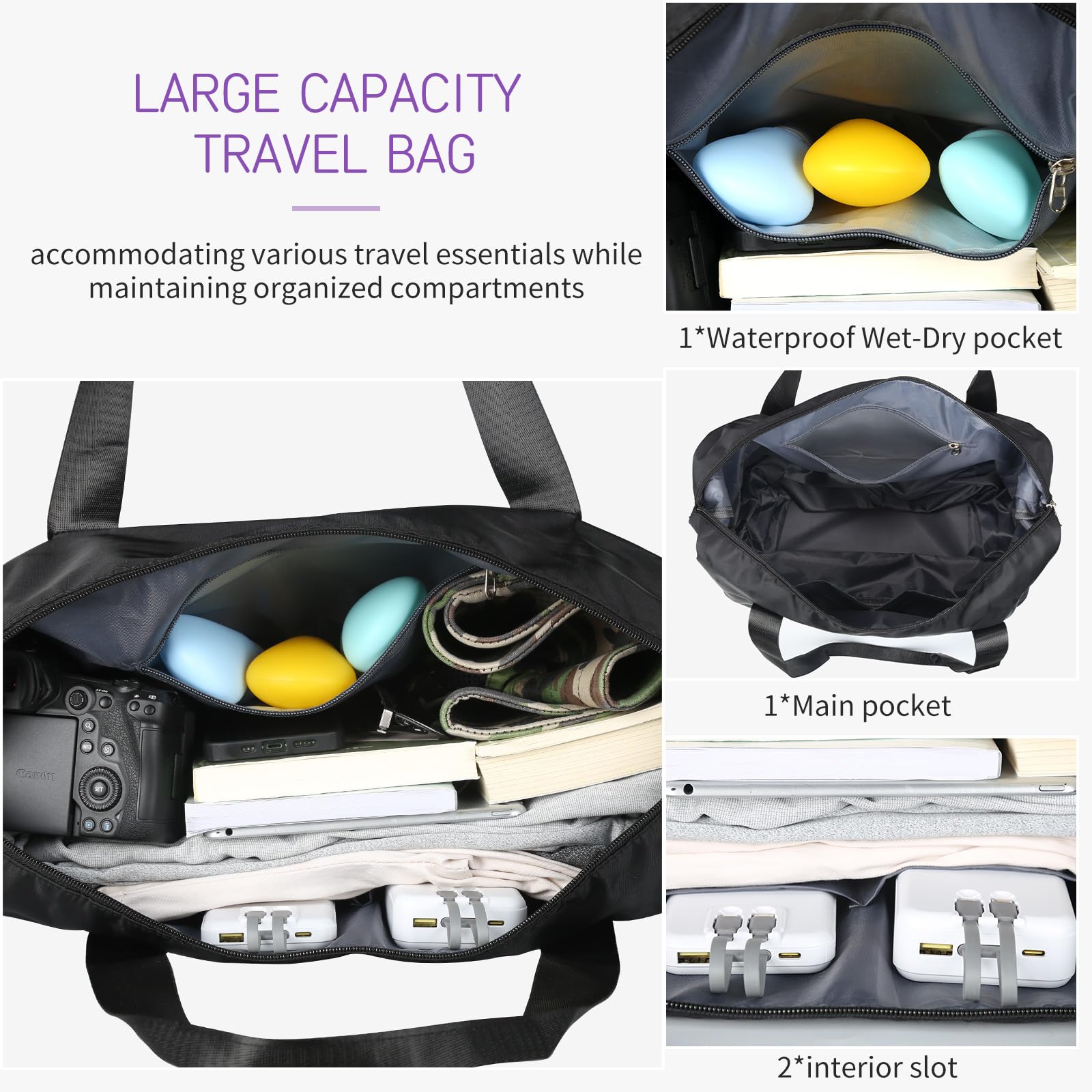 VoyagePro Expandable Wheeled Duffle Bag -  by Handbags Specialist Headquarter | Available at Handbags Specialist Headquarter