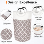 Collapsible Hamper Bag - Grey - Laundry Baskets by Handbags Specialist Headquarter | Available at Handbags Specialist Headquarter