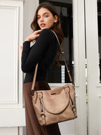 CLUCI Eco Luxe Vegan Leather Tote Bag - Bucket Bag by Handbags Specialist Headquarter | Available at Handbags Specialist Headquarter