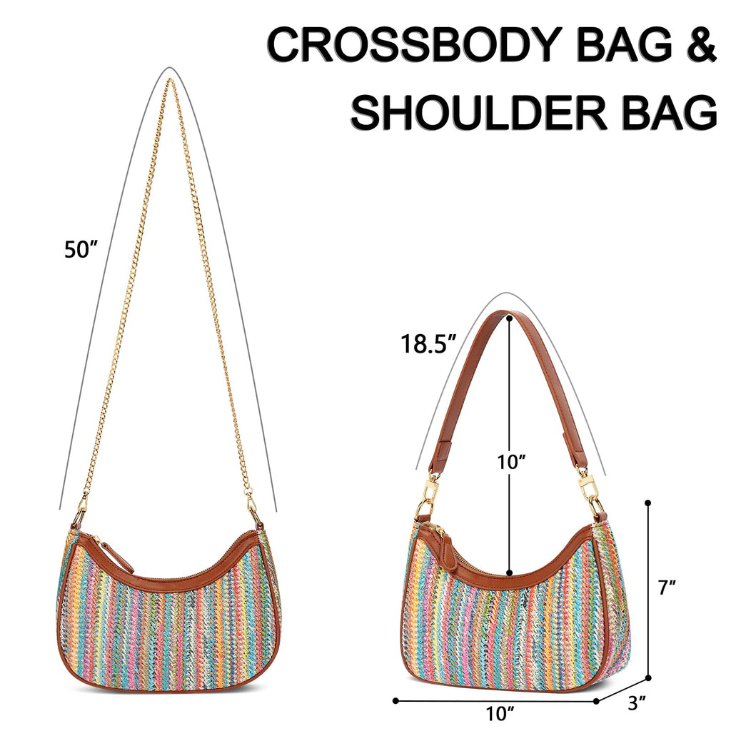 Retro Chic Hobo Bag - Cute Underarm Purse - Shoulder Bags by Handbags Specialist Headquarter | Available at Handbags Specialist Headquarter