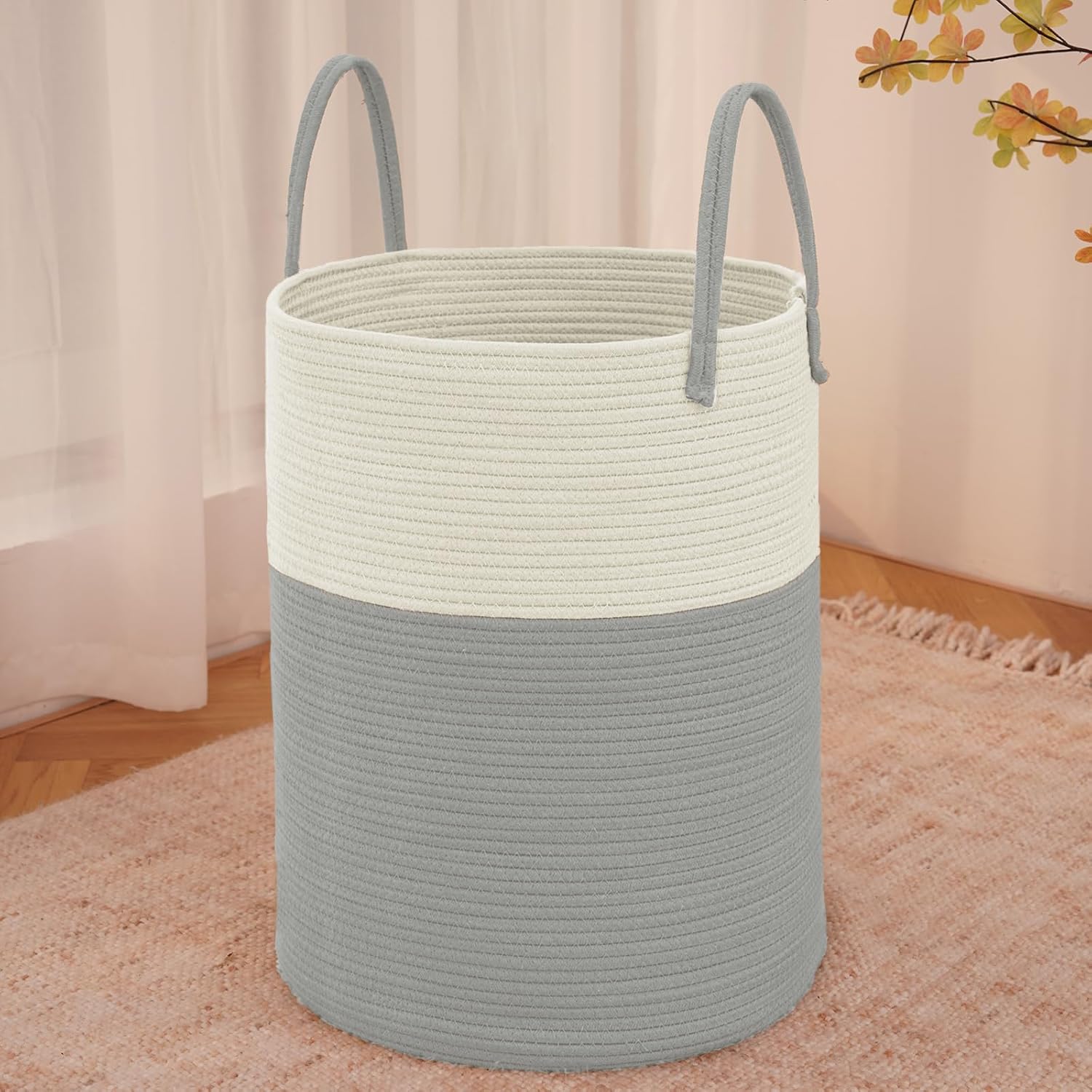 Purple Woven 80L Laundry Basket & Storage Bin - Hampers by JMvicyroam | Available at Handbags Specialist Headquarter