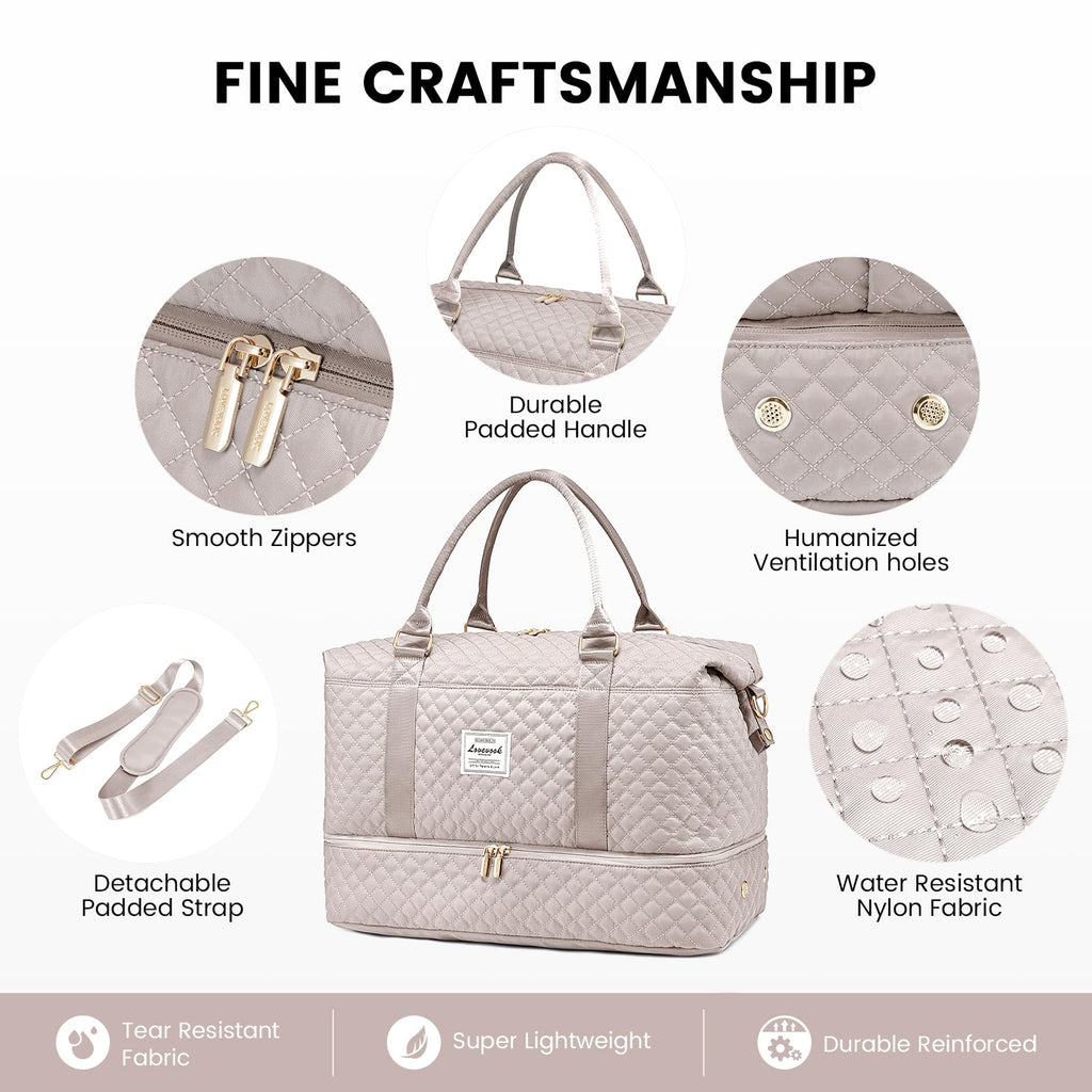 LOVEVOOK All-in-One Duffle: Travel & Gym Ready - Luggage Travel Bags by Handbags Specialist Headquarter | Available at Handbags Specialist Headquarter