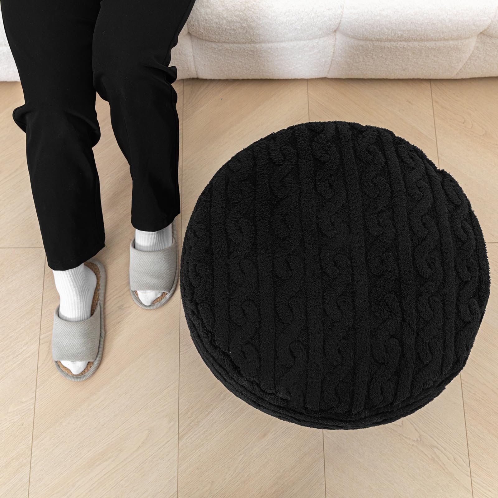 VersaPouf: Unstuffed Ottoman & Foot Rest Cover - Decor by Handbags Specialist Headquarter | Available at Handbags Specialist Headquarter