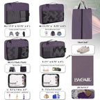 BAGAIL Travel Cubes: 8/9 Set Packing Organizers -  by Handbags Specialist Headquarter | Available at Handbags Specialist Headquarter
