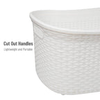 Ivory Wicker Mind Reader 40L Laundry Basket - Laundry Baskets by Handbags Specialist Headquarter | Available at Handbags Specialist Headquarter