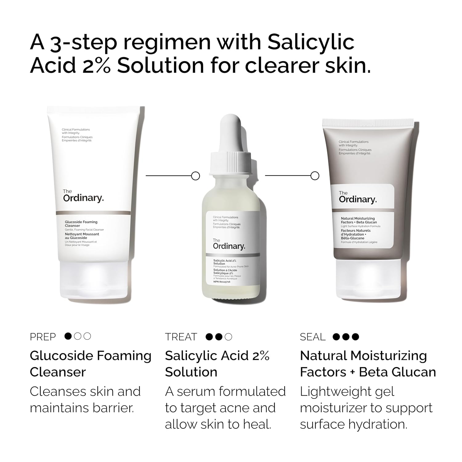 ClearSkin Trio: Foaming Cleanser, Salicylic, Moisturizer -  by Handbags Specialist Headquarter | Available at Handbags Specialist Headquarter