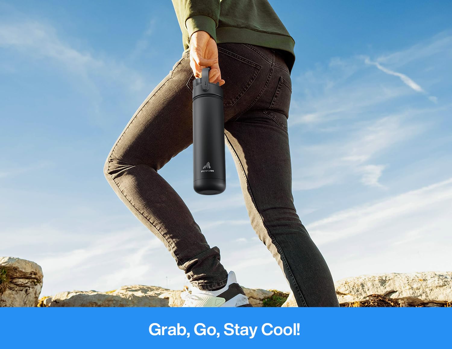 ChillKnight 26oz: Dual-Lid Leak-Proof Bottle - Water Bottles by Handbags Specialist Headquarter | Available at Handbags Specialist Headquarter