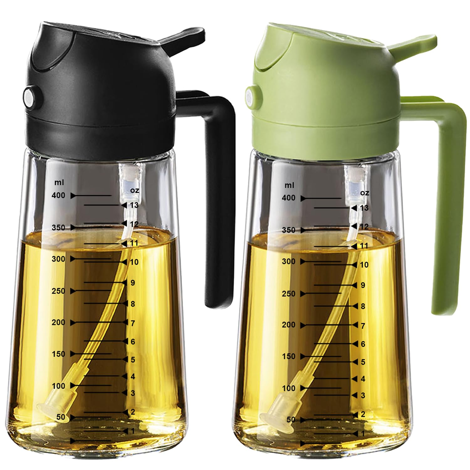 SprayMaster Duo: 16oz Olive Oil Dispenser - Black -  by Handbags Specialist Headquarter | Available at Handbags Specialist Headquarter