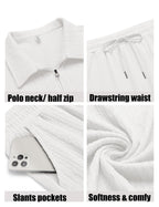 COOFANDY Men's 2 Piece Polo Shirt & Shorts Set