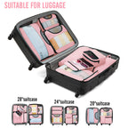 Veken Travel Cubes - 8 Piece Set - Luggage Travel Bags by Handbags Specialist Headquarter | Available at Handbags Specialist Headquarter