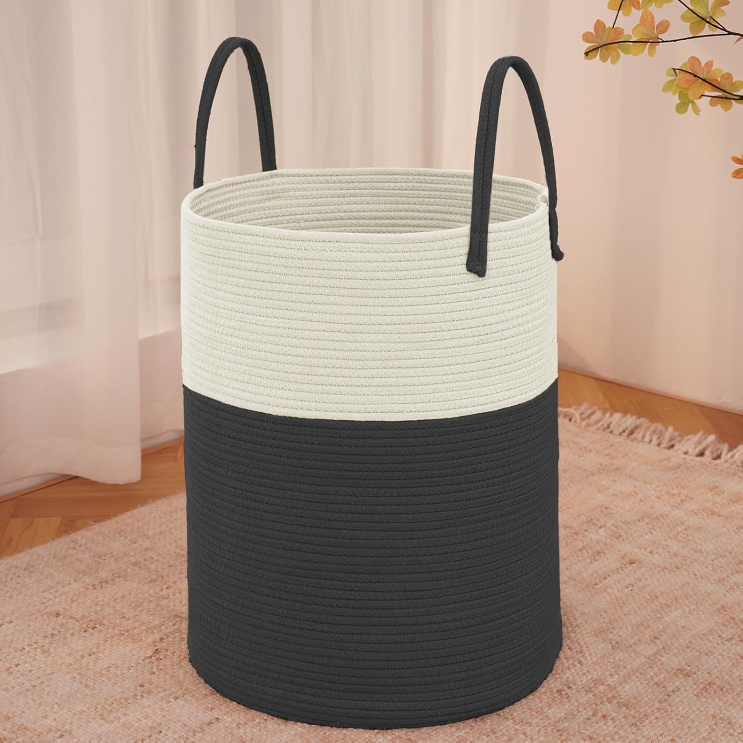 Purple Woven 80L Laundry Basket & Storage Bin - Hampers by JMvicyroam | Available at Handbags Specialist Headquarter