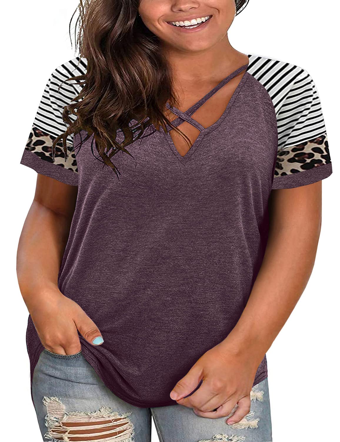 Vixen V-Neck Tunic - Women's T Shirts by Handbags Specialist Headquarter | Available at Handbags Specialist Headquarter