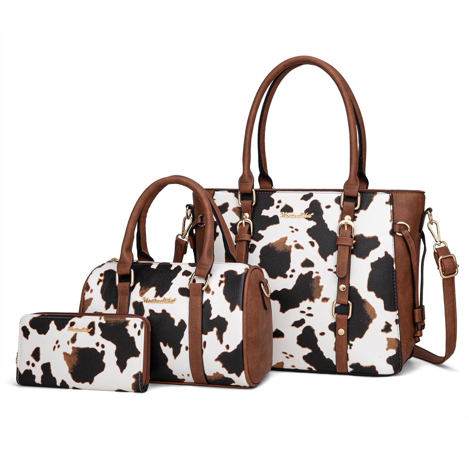 Montana West Luxe Trio: Tote, Wallet & Satchel Set