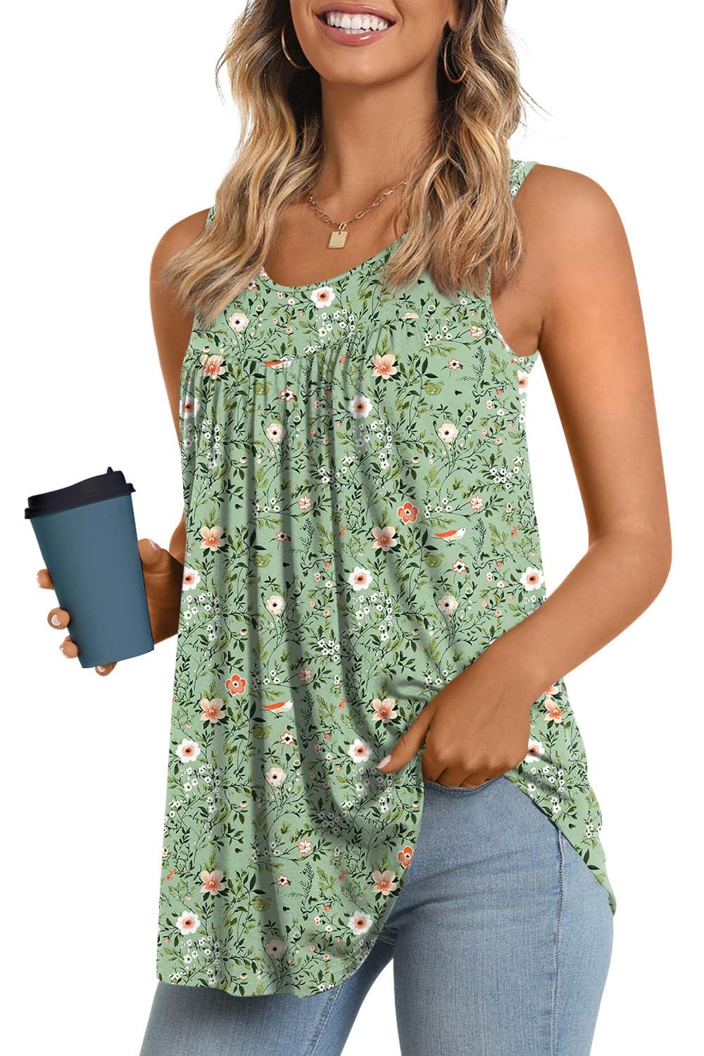 Longyuan Summer Sleeveless Tunics for Women - Tops by Handbags Specialist Headquarter | Available at Handbags Specialist Headquarter