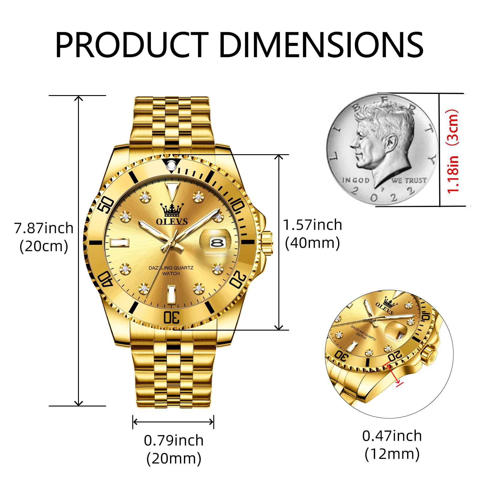 SteelGlow: OLEVS Quartz Men's Luminous Watch