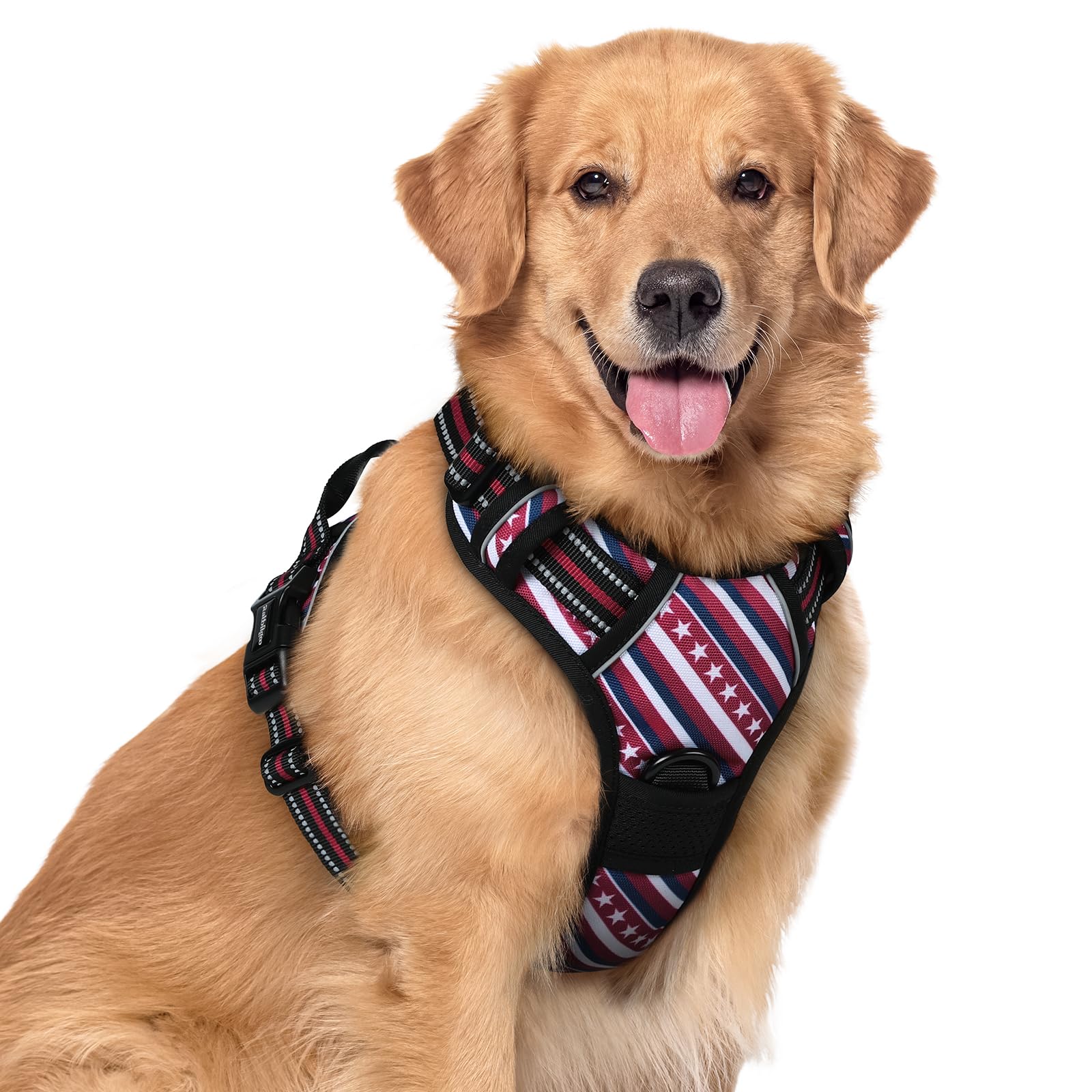 PawGuard No-Pull Reflective Dog Harness - Large Black -  by Handbags Specialist Headquarter | Available at Handbags Specialist Headquarter