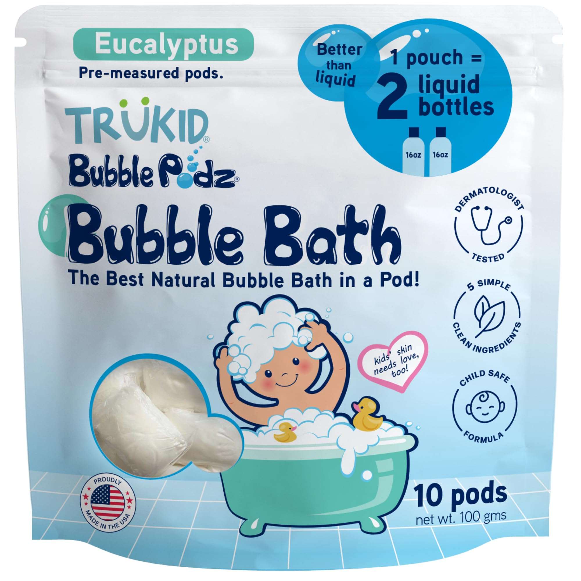 TruKid Bubble Podz: Gentle Lavender Bath Bombs - Baby Products by Handbags Specialist Headquarter | Available at Handbags Specialist Headquarter