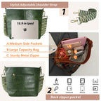 ChicHobo Vegan Leather Crossbody Bag with Strap -  by Handbags Specialist Headquarter | Available at Handbags Specialist Headquarter