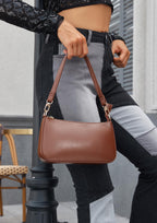 Retro Vegan Leather Shoulder Bag -  by Handbags Specialist Headquarter | Available at Handbags Specialist Headquarter