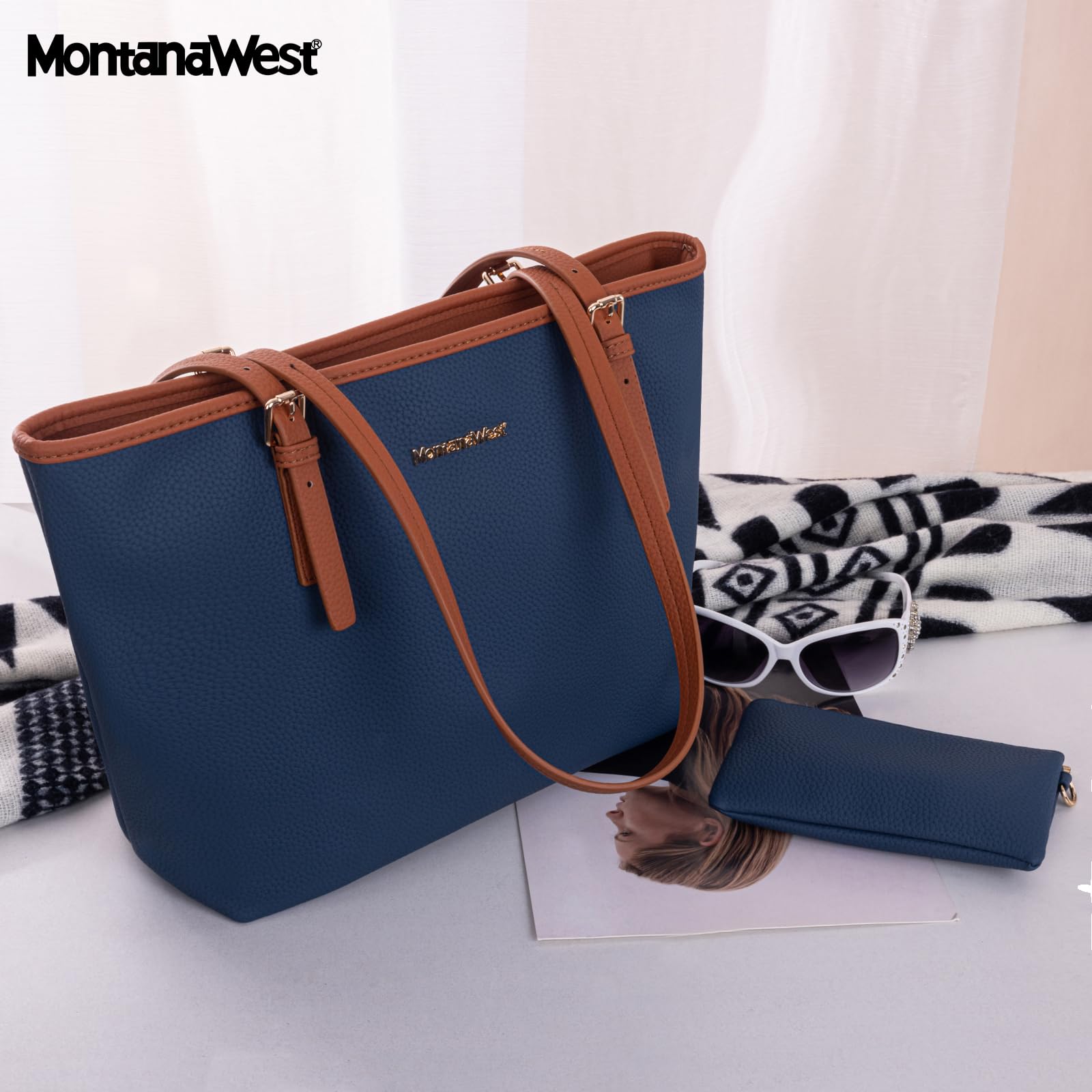 Montana Charm: Vegan Leather Tote & Shoulder Bag