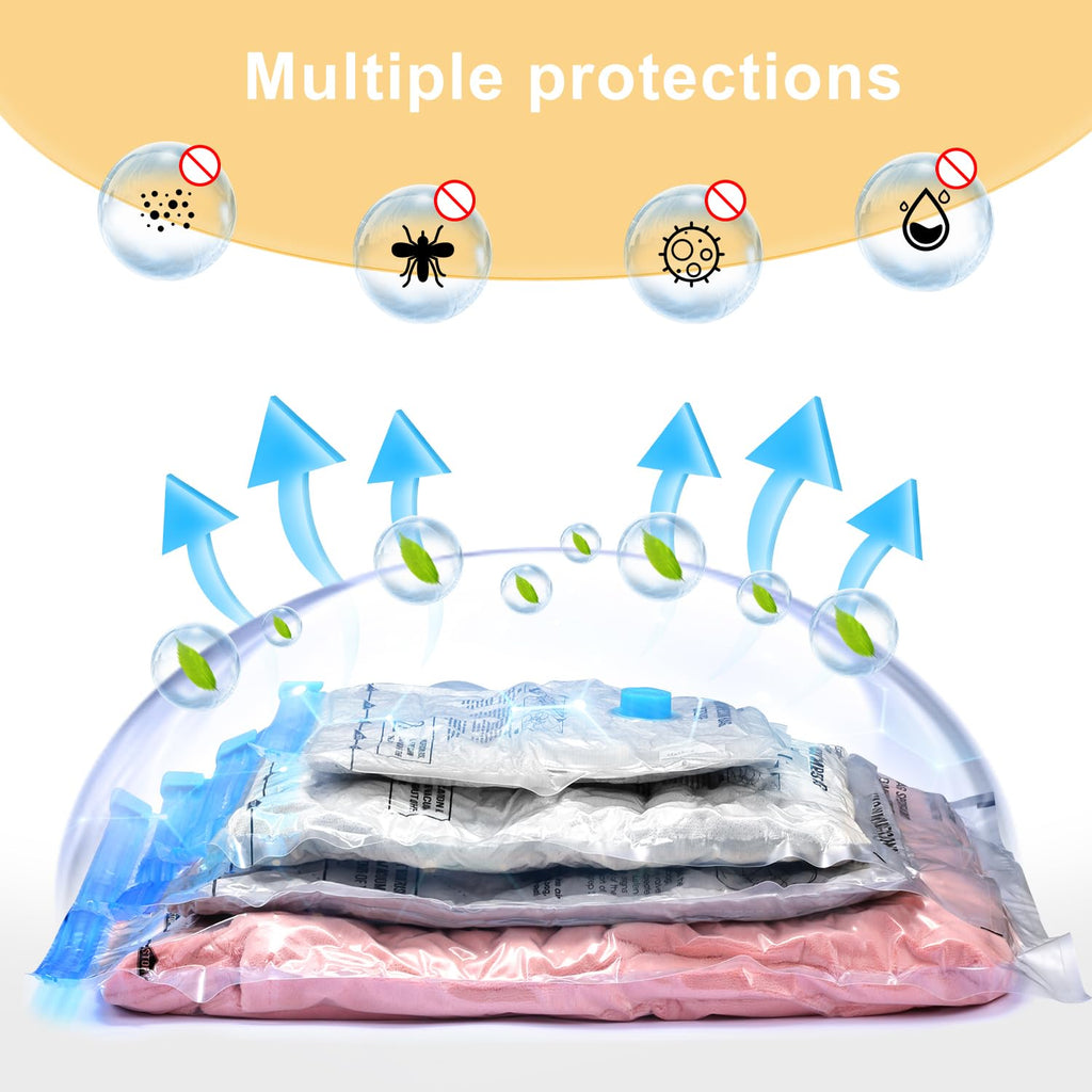 Vacuum Space Saver Bags - 6 Pack Travel Combo -  by Handbags Specialist Headquarter | Available at Handbags Specialist Headquarter