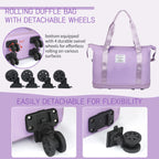 VoyagePro Expandable Wheeled Duffle Bag -  by Handbags Specialist Headquarter | Available at Handbags Specialist Headquarter