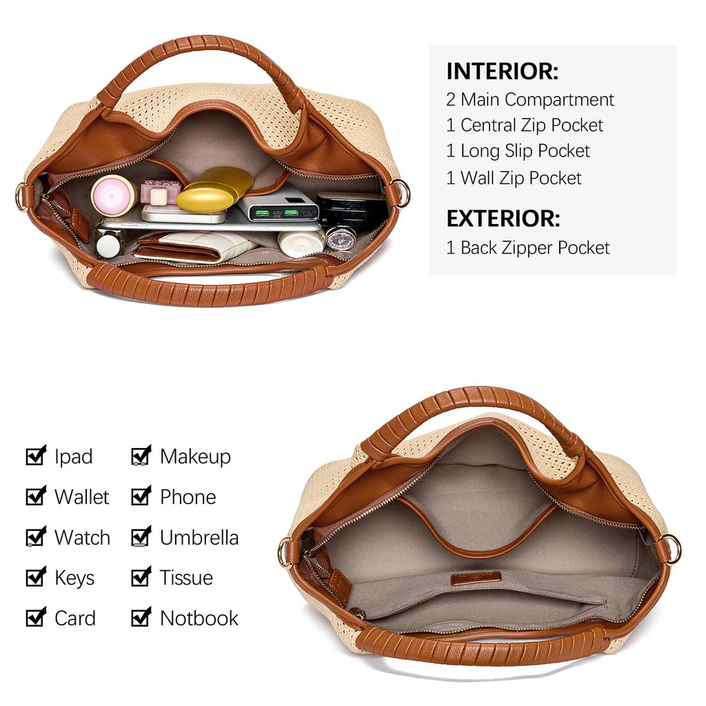BOSTANTEN Leather Satchel Crossbody Handbag for Women