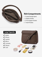 WestBronco ZipSatchel: Women's Medium Crossbody Bag - Handbags by Handbags Specialist Headquarter | Available at Handbags Specialist Headquarter