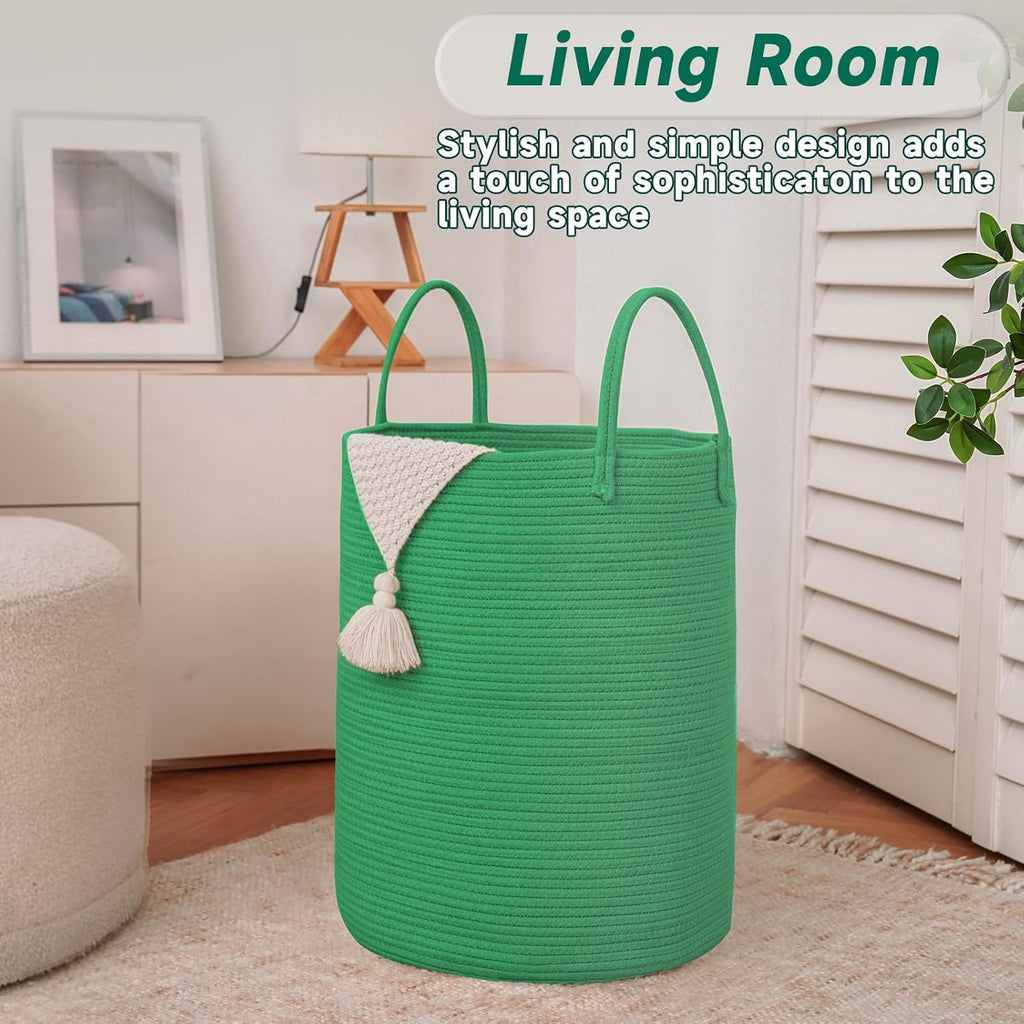 Purple Woven 80L Laundry Basket & Storage Bin - Hampers by JMvicyroam | Available at Handbags Specialist Headquarter