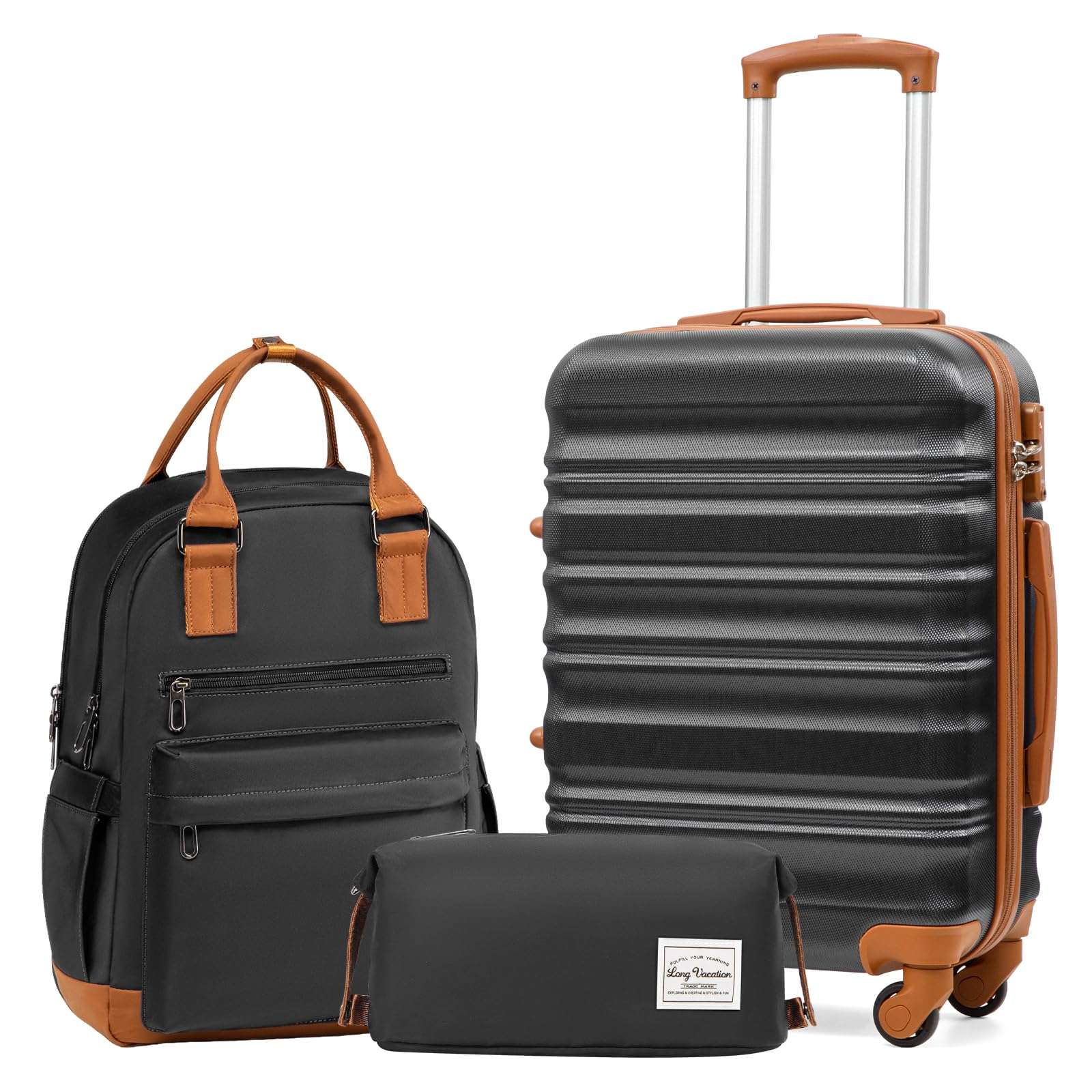 VoyagePro 6-Piece Hardshell Luggage Set - Luggage Travel Bags by Handbags Specialist Headquarter | Available at Handbags Specialist Headquarter