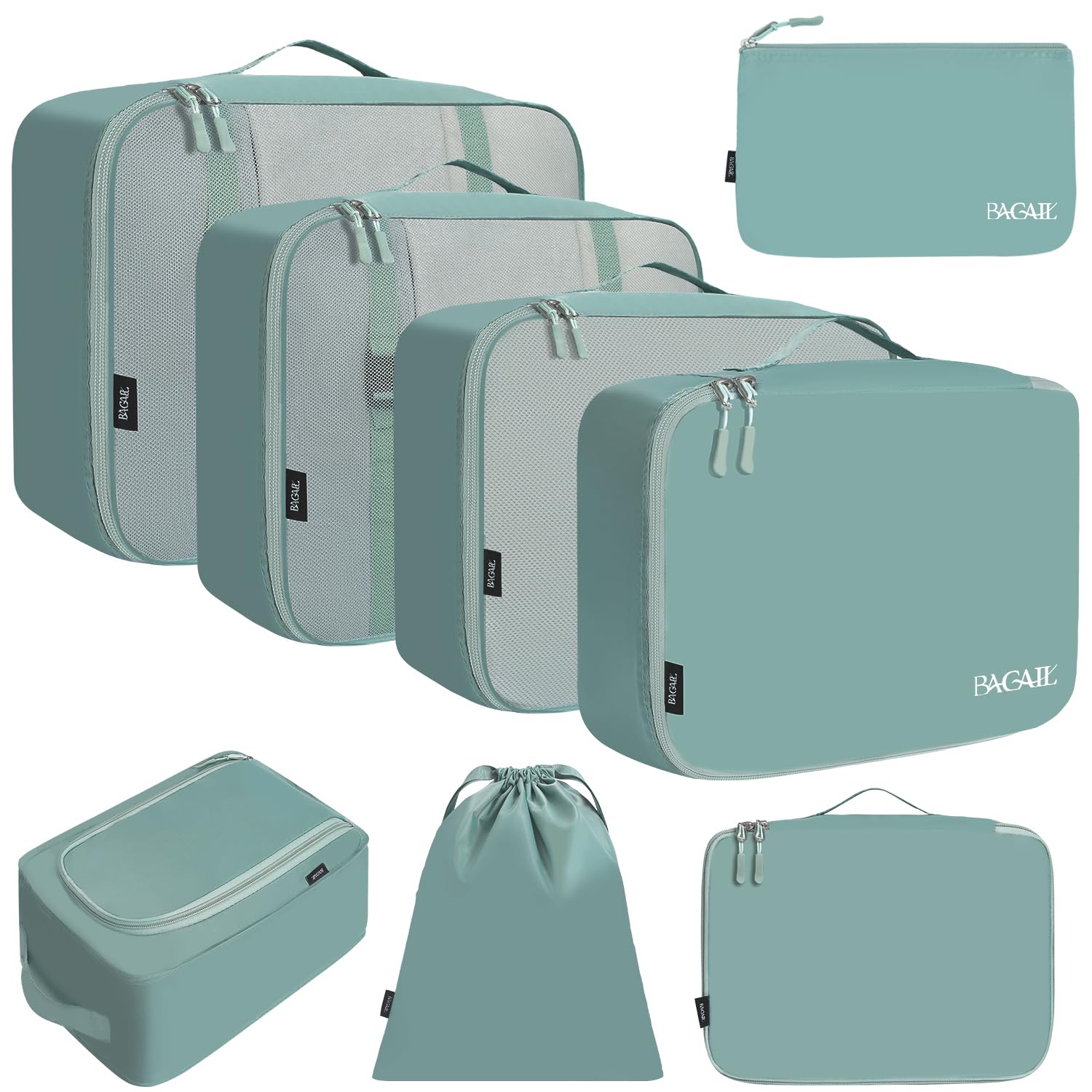TravelMate 8-Piece Packing Cubes - Luggage Travel Bags by Handbags Specialist Headquarter | Available at Handbags Specialist Headquarter