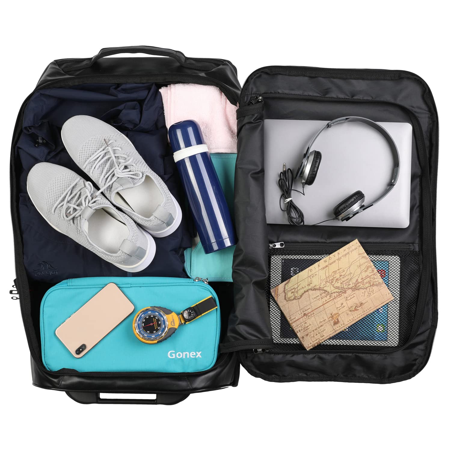 Gonex 70L Wheeled Duffle - Olive Green Travel Bag -  by Handbags Specialist Headquarter | Available at Handbags Specialist Headquarter