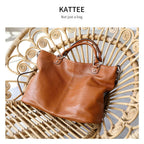 Kattee Women's Leather Tote Bag