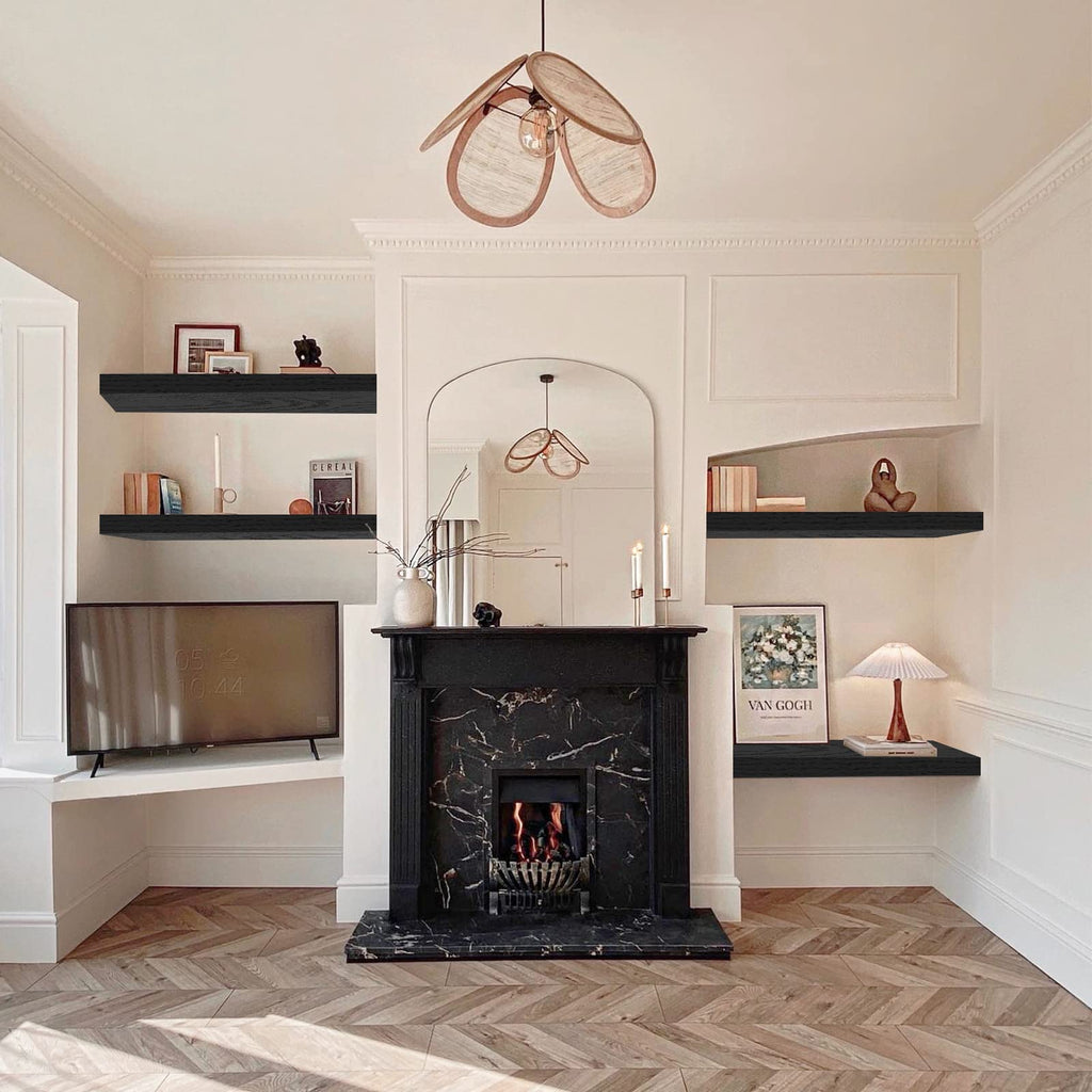 Rustic Farmhouse Shelves (008-40BN) - Decor by Handbags Specialist Headquarter | Available at Handbags Specialist Headquarter