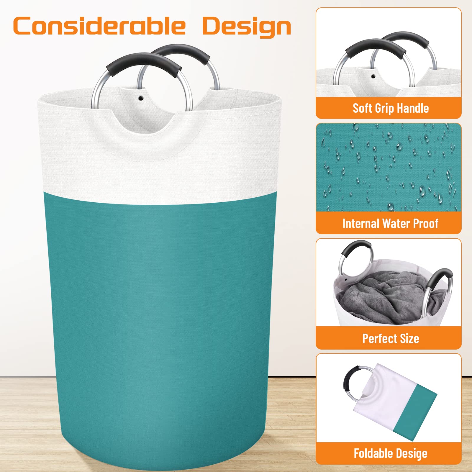 BlissTotes 90L Collapsible Laundry Hamper - Black - Laundry Baskets by Handbags Specialist Headquarter | Available at Handbags Specialist Headquarter