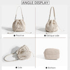 Hollow Bucket Tote Bag -  by Handbags Specialist Headquarter | Available at Handbags Specialist Headquarter