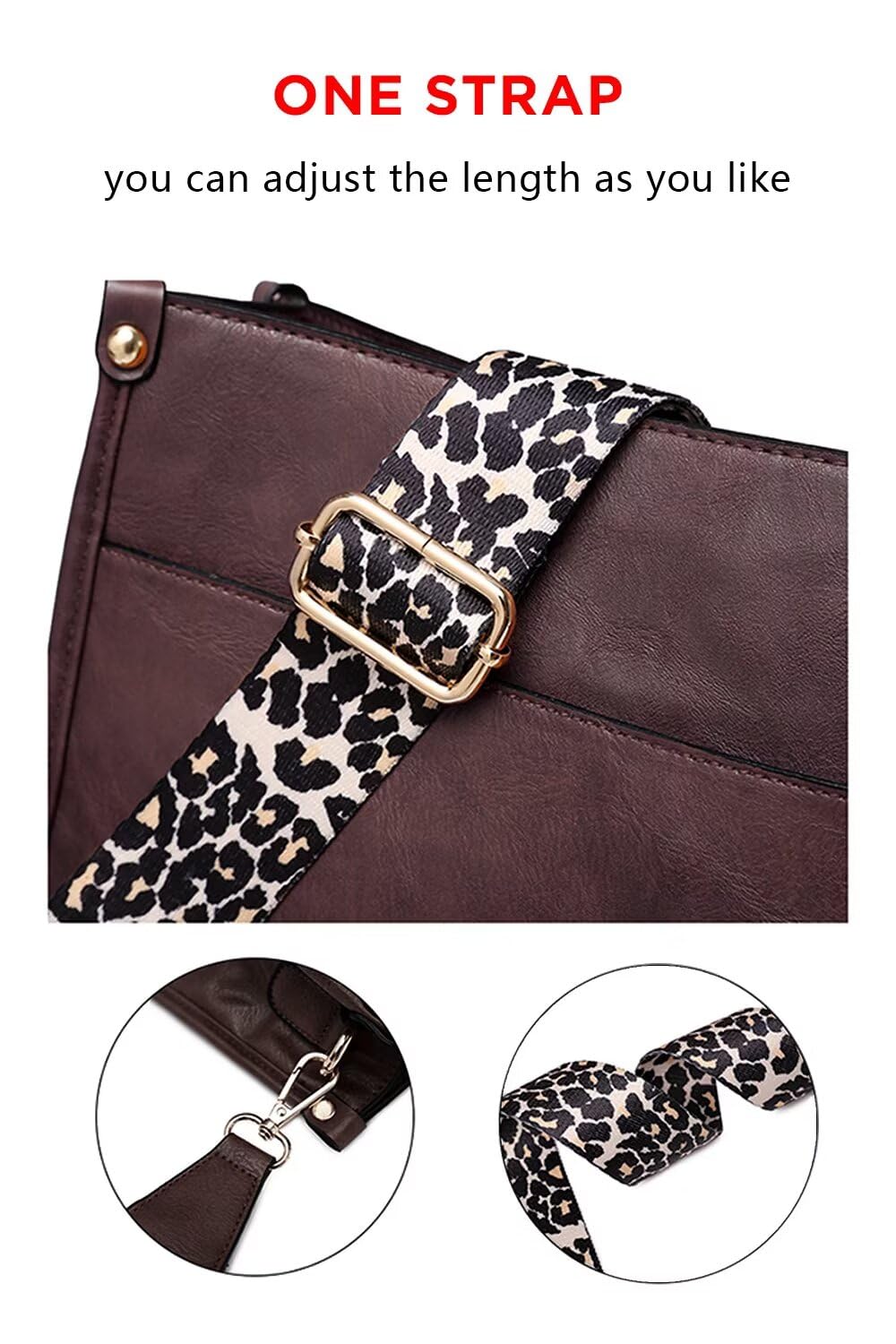 AUYOCO Chic Vegan Leather Crossbody Bag with Strap -  by Handbags Specialist Headquarter | Available at Handbags Specialist Headquarter