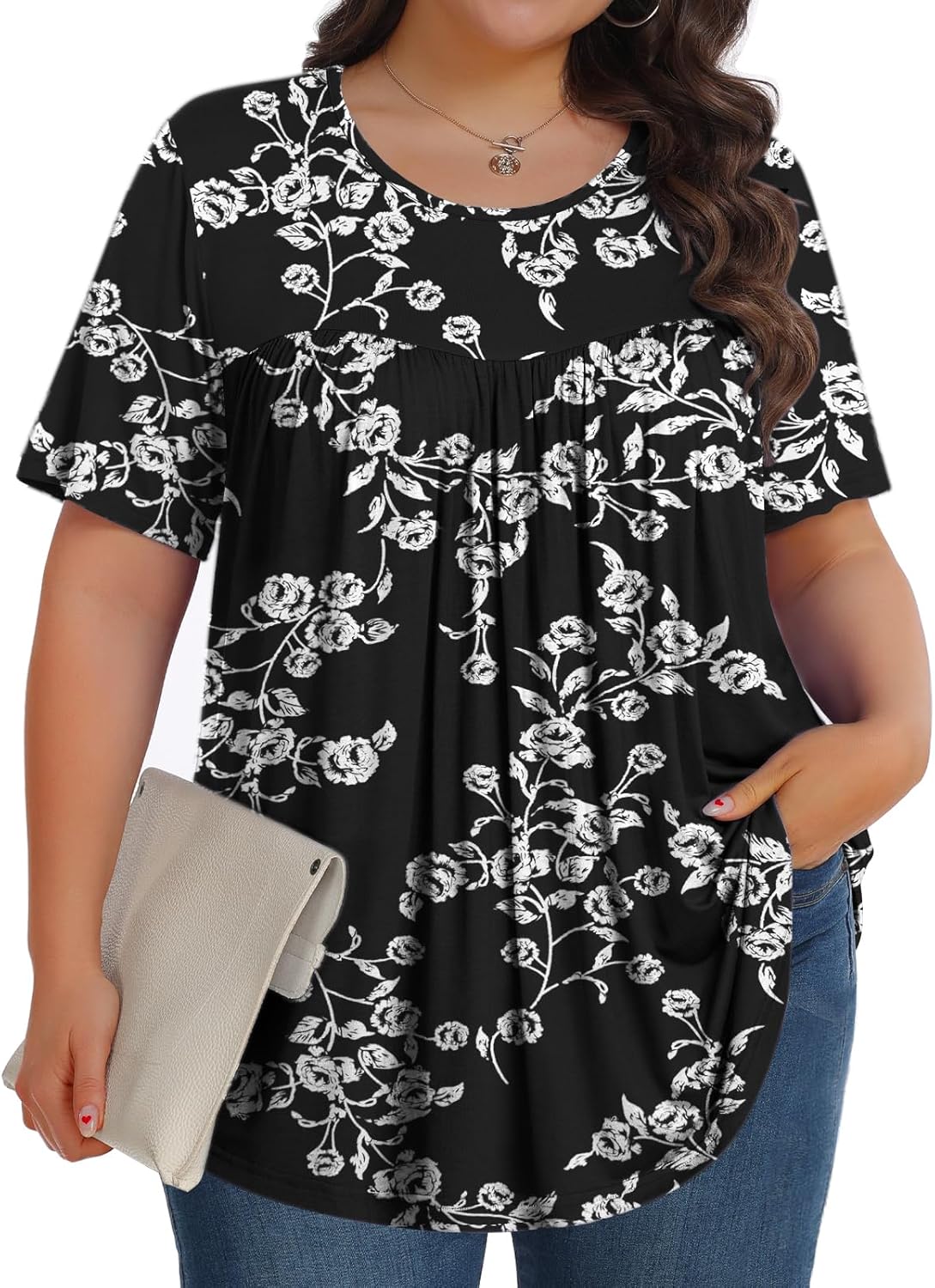 SoftTunic-Plus Crew SS - Tops by Handbags Specialist Headquarter | Available at Handbags Specialist Headquarter