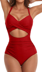 Eomenie Women's Tummy Control Cutout Swimsuit