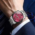 EclipseTime: Luminous Men's Luxury Chrono Watch