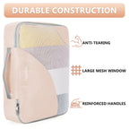 OlarHike Travel Cube Set - Cream Organizer & Gifts -  by Handbags Specialist Headquarter | Available at Handbags Specialist Headquarter