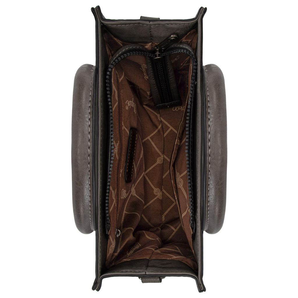 Western Chic Wrangler Tote: Vegan Leather, Versatile Strap