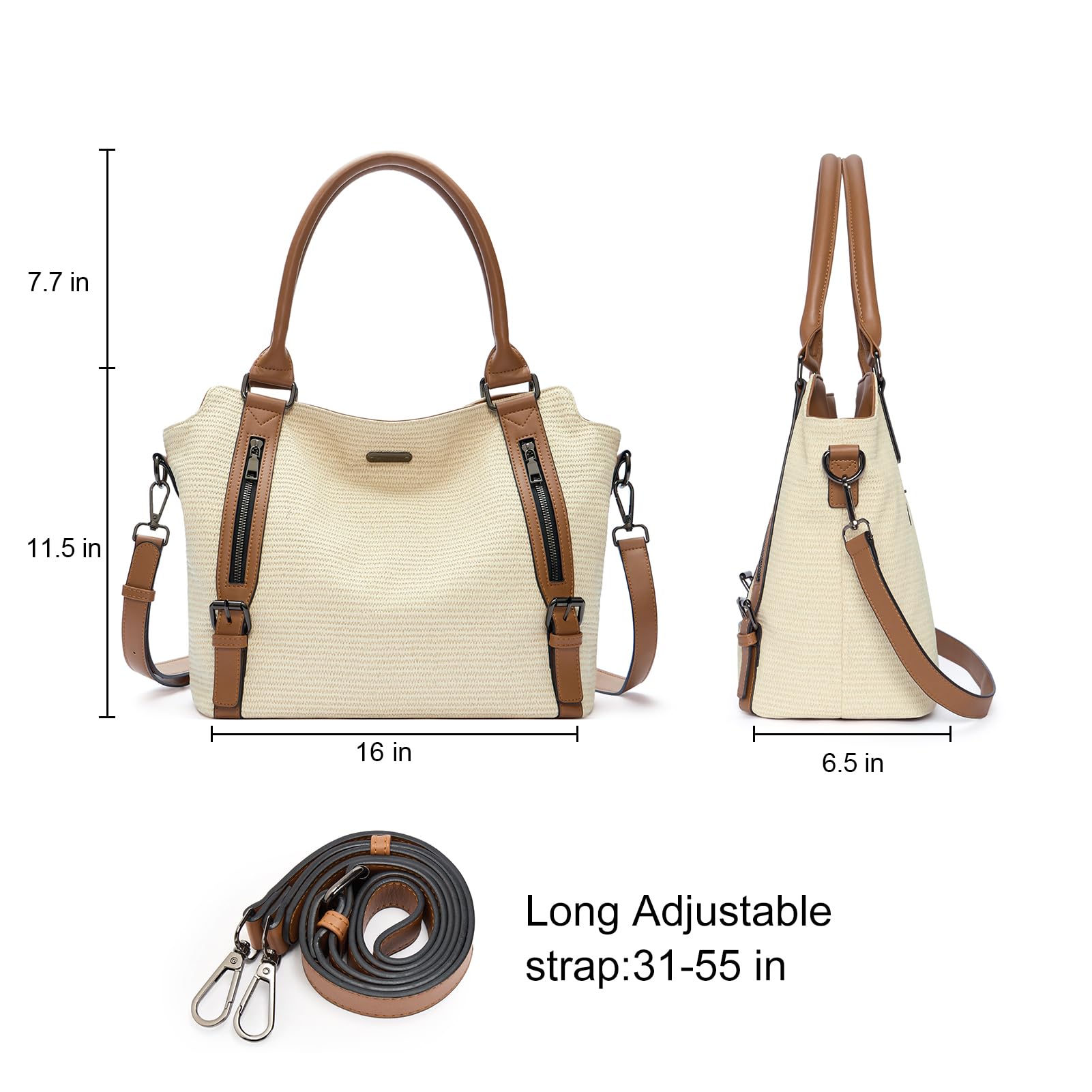 CLUCI Eco Luxe Vegan Leather Tote Bag - Bucket Bag by Handbags Specialist Headquarter | Available at Handbags Specialist Headquarter